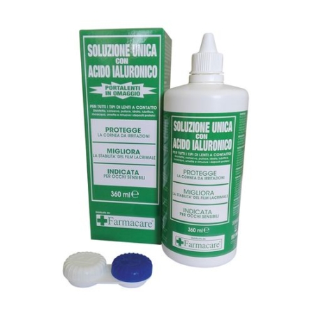 Soluzione unica con acido ialuronico 360 ml. con portalenti