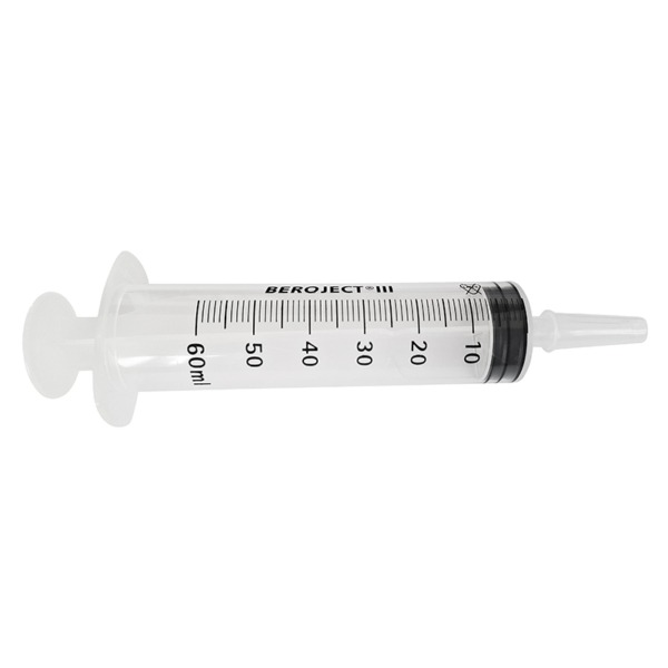 Siringa/schizzettone 60ml senza ago cono catetere